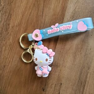 Hello kitty keychain pink blue